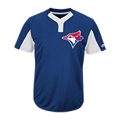 Custom  Blue Jays Two-Button Jersey - MAI383